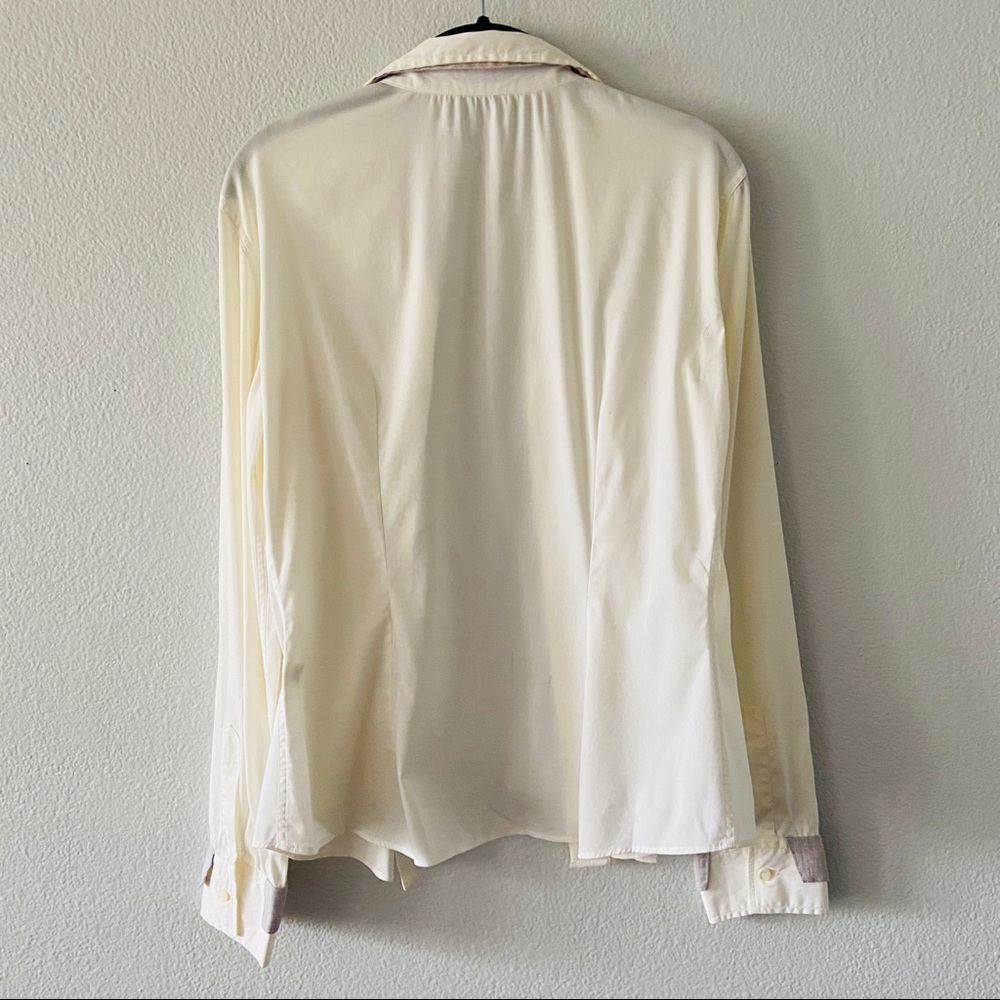 Brunello Cucinelli Cream Button Down Shirt - Picture 2 of 10